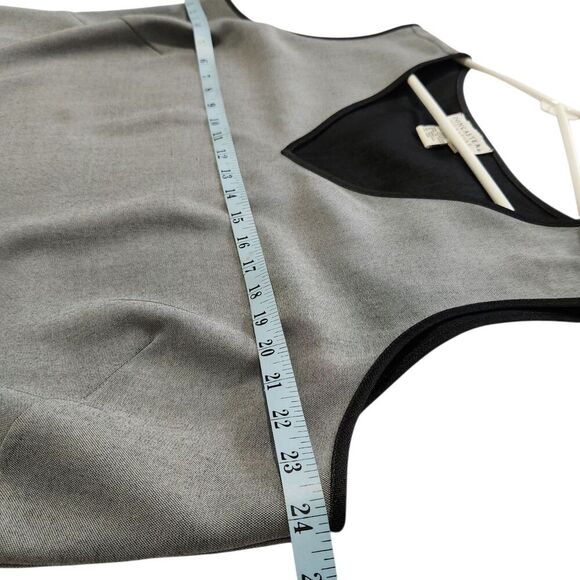 Doncaster Signature Women 16W Gray V-Neck Sleeveless Blouse Tank Top Shirt - Picture 5 of 8